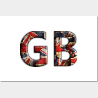 G B Union Jack Posters and Art
